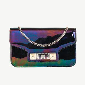 Proenza Schouler PS11 Oil Slick Leather Chain Wallet